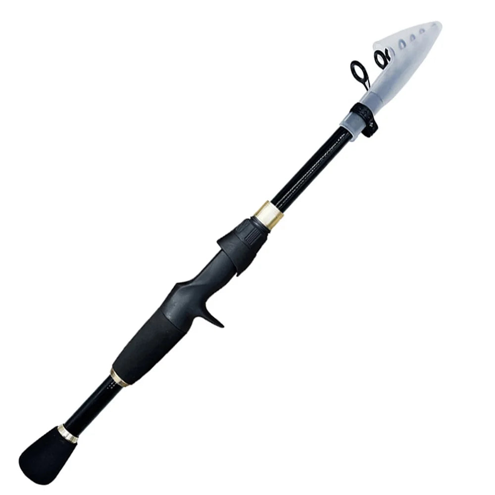 1.6-2.4m Telescopic Fishing Rods Ultralight Weight Spinning Casting Carbon Pole Fishing Accessories Lure Weight 10-30g