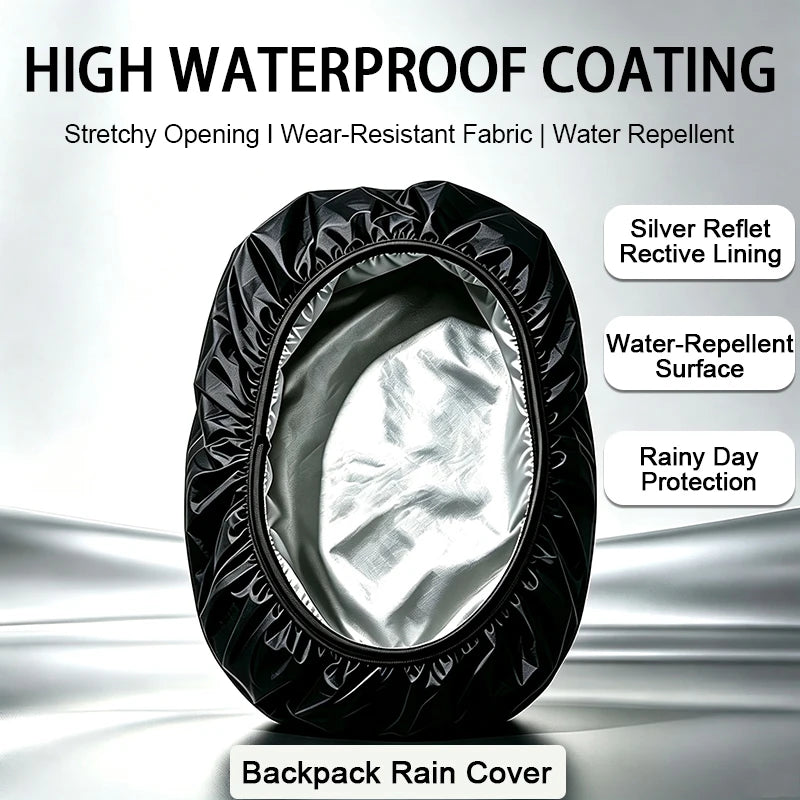Waterproof Backpack Cover Ravel Safety Outdoor Backpack Cover Waterproof Rain Cap Cover
