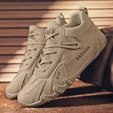 Men’s Hiking Sneakers – Wear-Resistant Anti-Slip Workwear Shoes for Autumn & Casual Outdoor Use