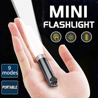 PHILIPS 2025 NEW SFL1121  EDC Flashlight LED Rechargeable Mini EDC Keychain Flashlights Camping Lamp For Hiking Self Defense