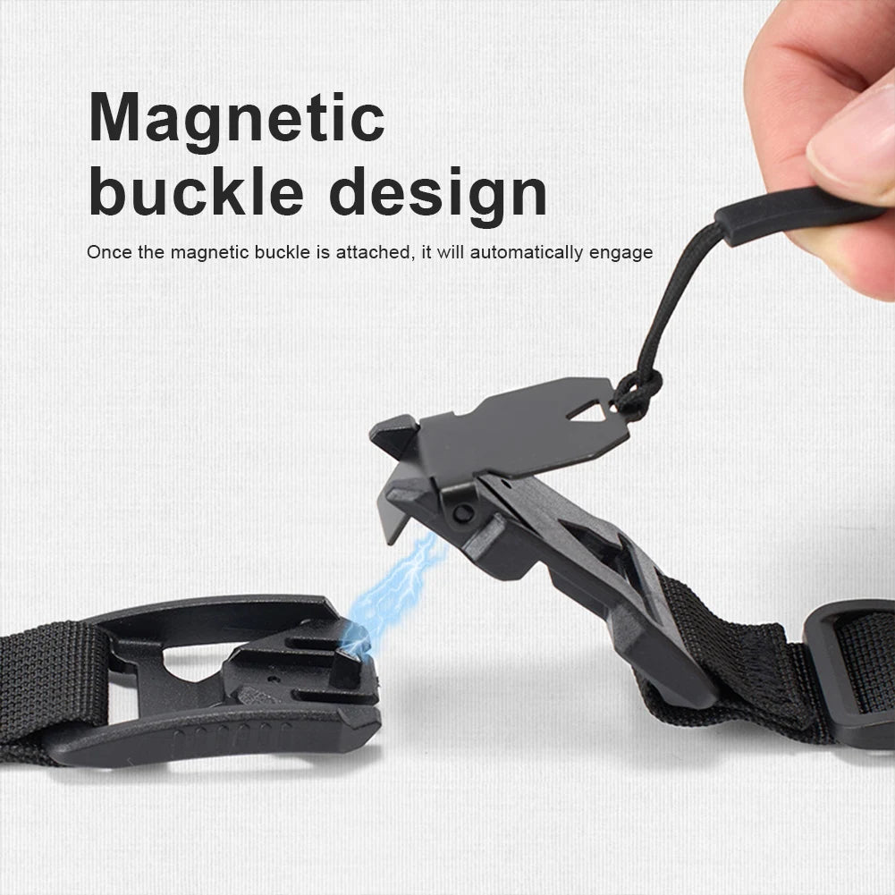 Backpack Chest Bag Strap Harness Adjustable Buckle Clip Straps Non-slip for Outdoor Camping Tactical Bag Fixed Belt Accessories