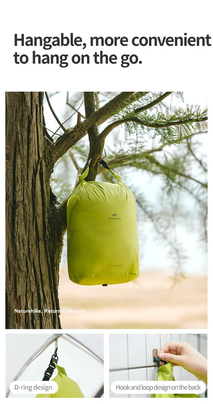 Naturehike Rolled Storage Bag Outdoor Travel Hiking Lightweight Waterproof Vacuum Compression Dispenser Bags Portable Organizer