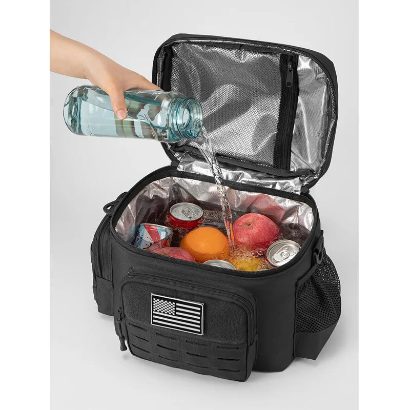 Tactical Thermal Cooler Bag Outdoor Heavy Duty Lunch Box Work Leakproof Insulated Durable Lunch Bag For Camping Picnic