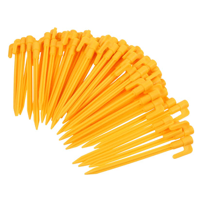 50 Pcs Tent Pegs Anti Wind Ground Stakes Camping Tools Outdoor Fixing Nails Plastic Tent Accessories Camping Hiking Gear