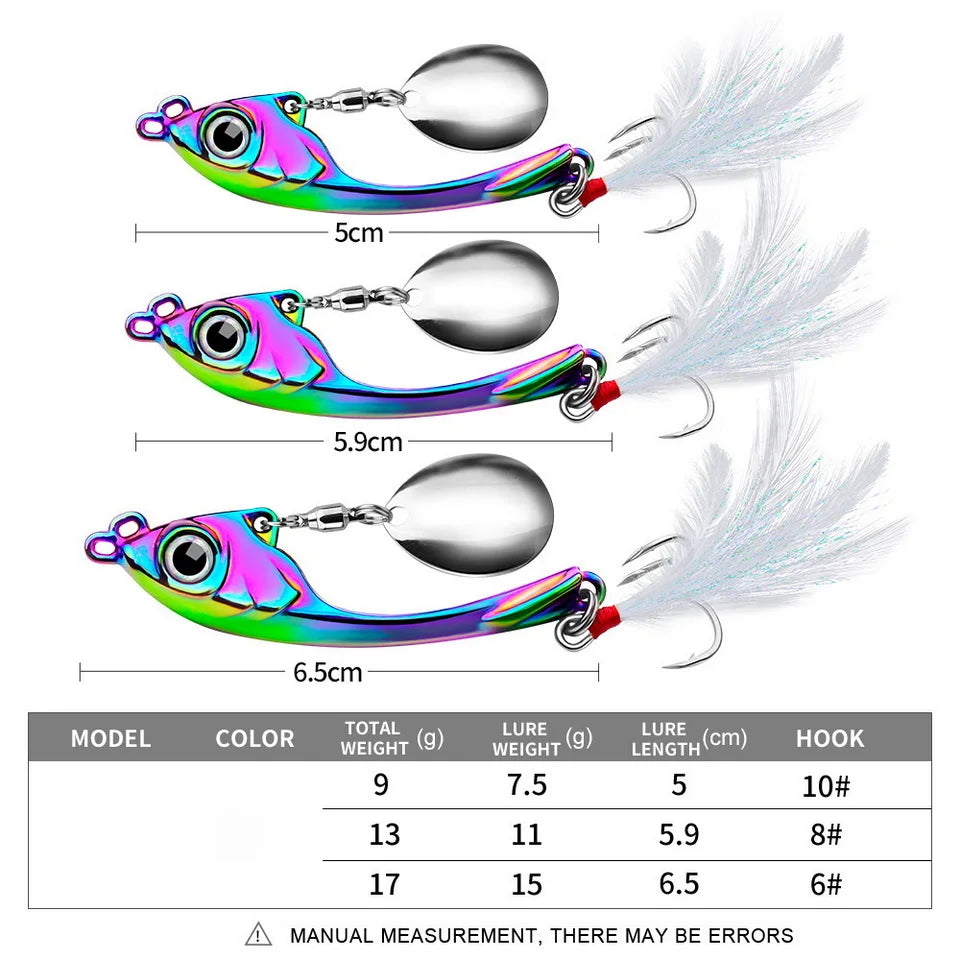 SANMO Metal VIB Spinner Bait (7-15g)