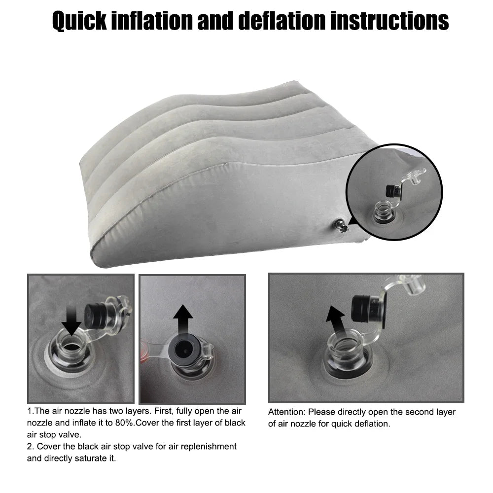 Inflatable Leg Pillow Foot Pillow Elevation Leg Pillows For Travel Camping Sleeping Wedge Pillow Knee Cushion PVC Portable