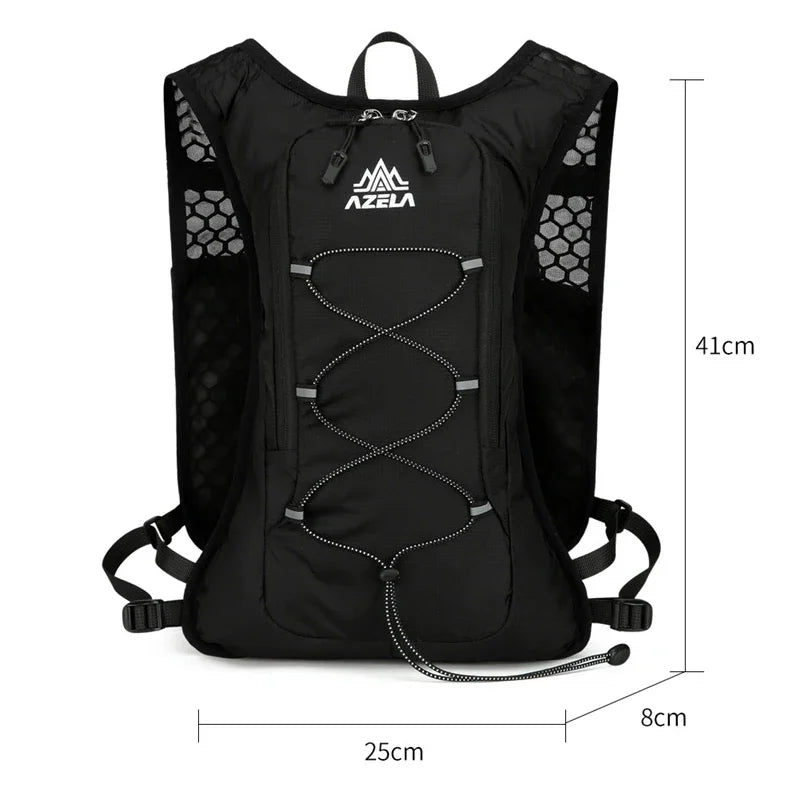 8L Running Hydration Vest Backpack Men Women Outdoor Sport Bags Trail Marathon Jogging Hiking Backpack Option Water Bag Flask
