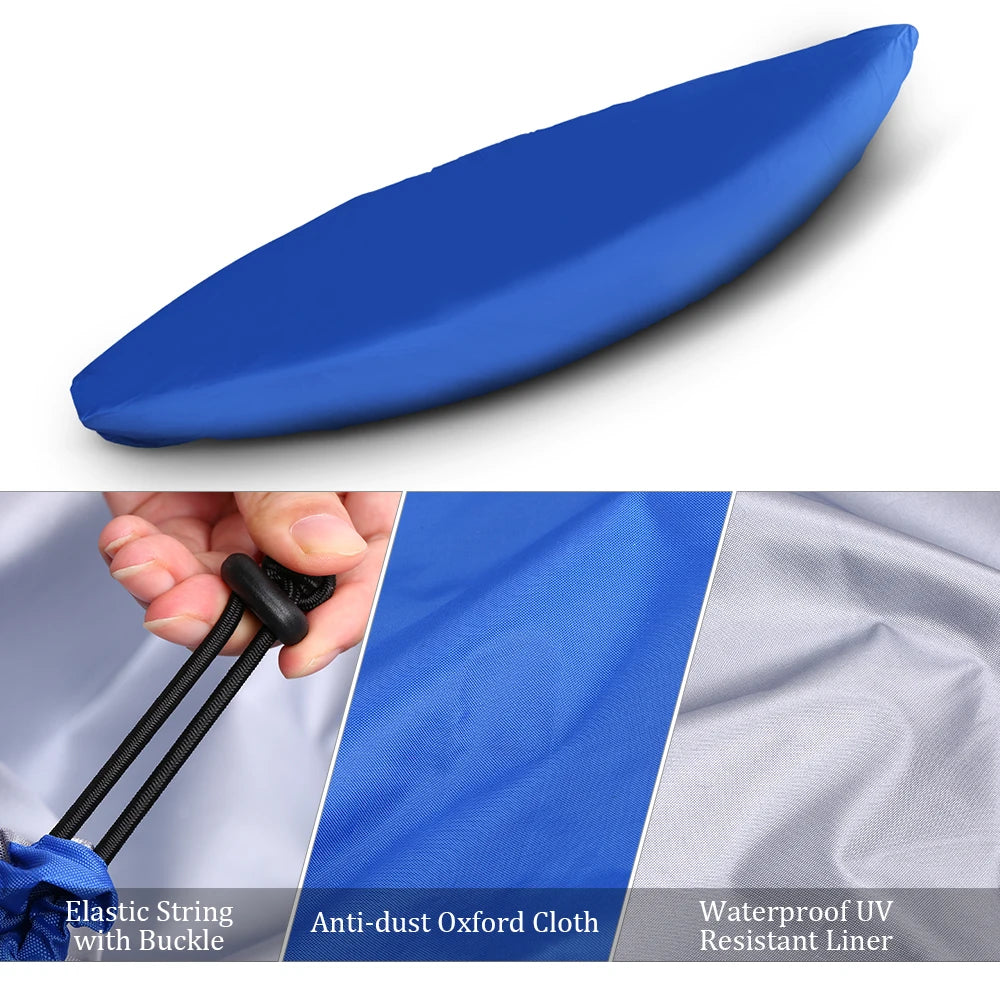 Universal Waterproof Kayak Cover – UV Resistant Canoe & Boat Dust Storage Shield