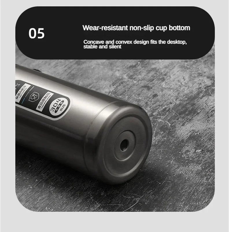 SoftAura Stainless Steel Thermos Bottle LED Temperature Display 500ML- 1L Sus304 Vacuum Flask Portable Cup  2026 New