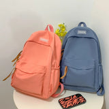 Large Capacity Women Backpack Travel Bags Casual Nylon Student School Bags Solid Color Fashion bags for women Girls Bookbags