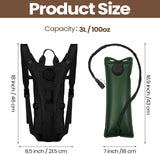 Sport Hydration Pack Backpack Water-proof Nylon Water Bag with 3 Liter Bladder for Hiking Cycling Climbing