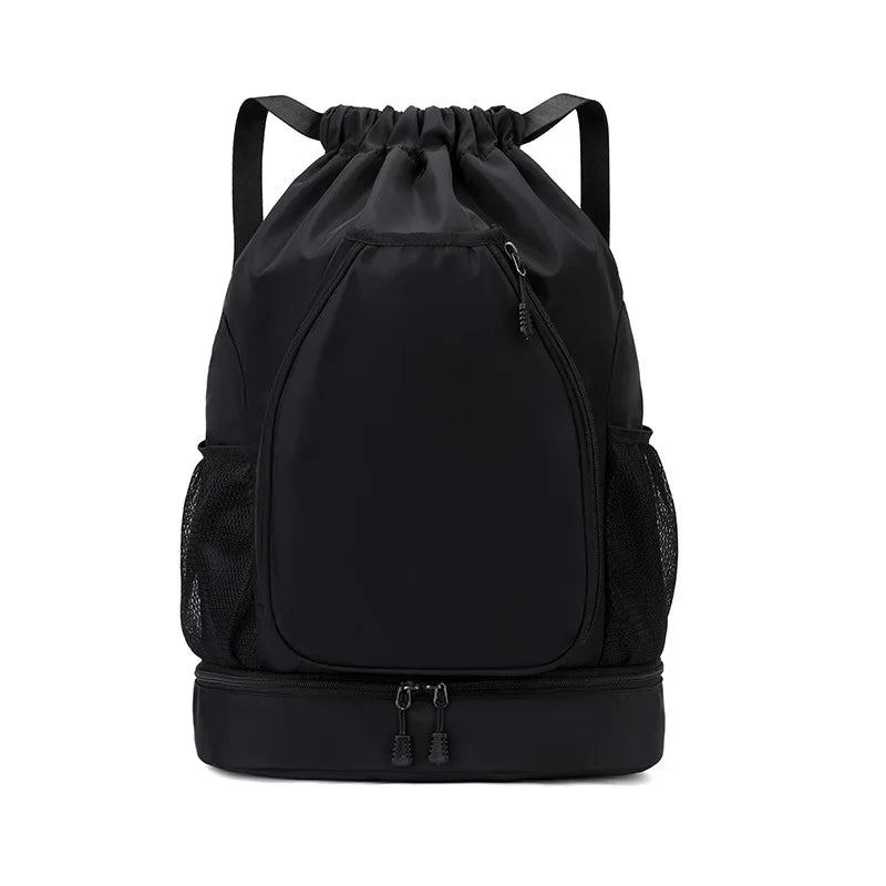 Custom logo outdoor Drawstring Sports Backpack Large Capacity badmintonta bag personality customization waterproof Nylon backpac
