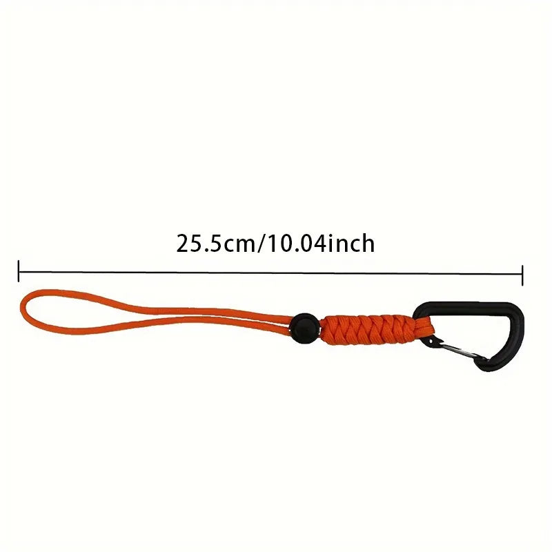 Safety Bungee Tether Tool Lanyard With Carabiner Hook Climbing Working Anti-Falling Safety Rope Aerial Work Climbing Accessories