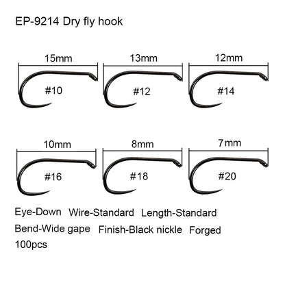Aventik Competition Barbless Fly Hooks (50 Pack)