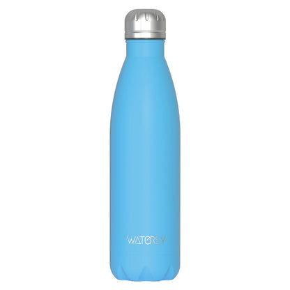 WATERSY 500ml Stainless Steel Water Bottle Insulated Vacuum Flask Double Wall Thermal Cup Keep Cold Hot Sports Kettle