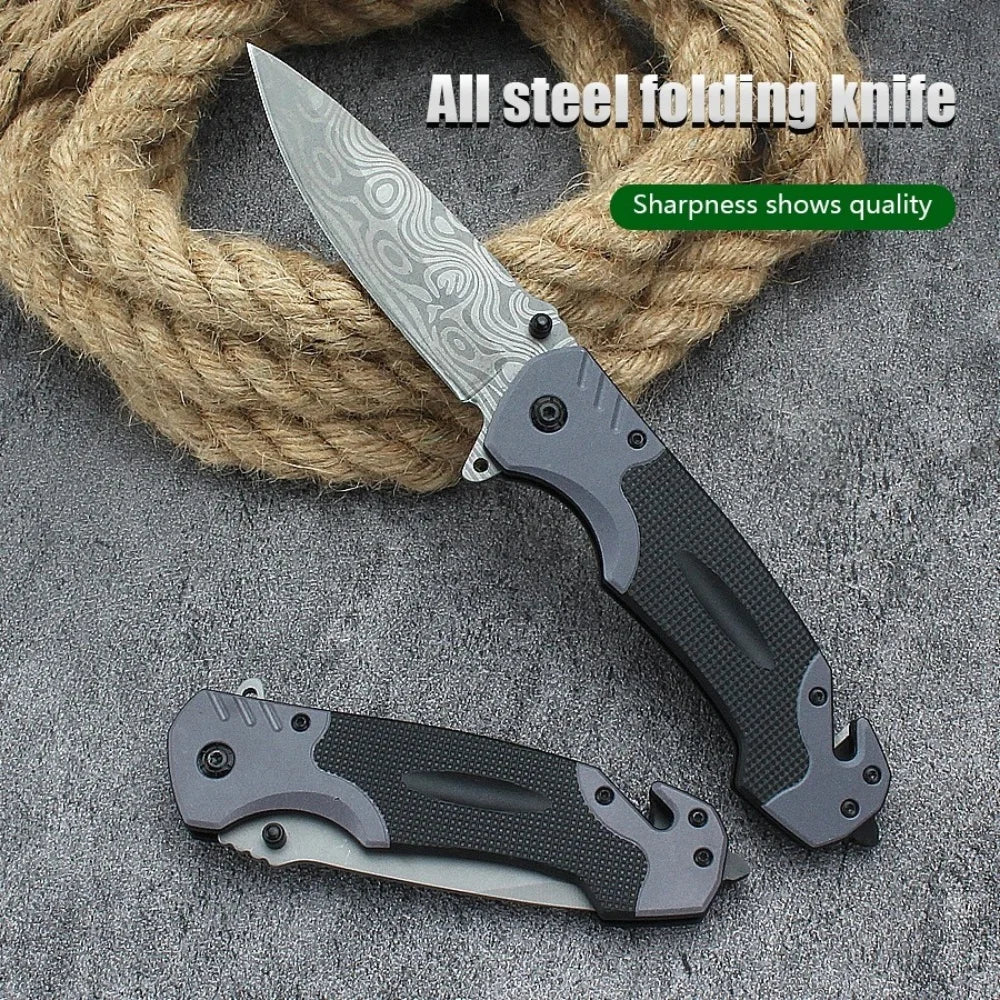Multi Functional Sharp and Convenient Folding Knife Pocket Knife, Suitable for Wilderness Survival, Camping, Fishing, Hunting