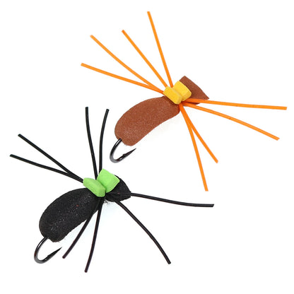 Bimoo Madam Spider Foam Hopper Flies (4 Pack)
