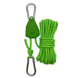 5M Tent Fastener Rope Adjustable Fixed Buckle Pulley Rope Windproof 4mm Outdoor Guy Lines Reflective Camping Accessories