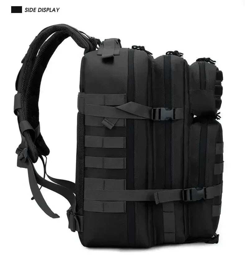 2Q-50L Tactical Backpack Men's Travel Large Capacity Rucksacks Men Waterproof Outdoor 1Sports Multi-functional Bags