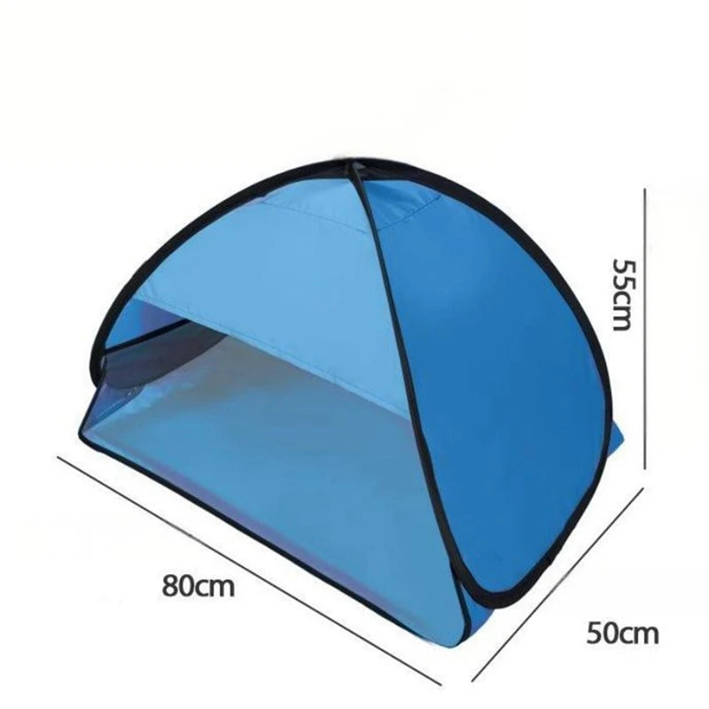 Beach Headrest Sunshade Tent UV-protecting Sunshelter Automatic Opened Portable Outdoor Camping Sunshade Tent For Adults Kids
