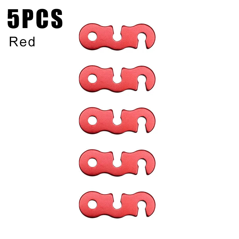 Adjustable S-Type Tent Rope Tensioners – 1 to 30 Pack