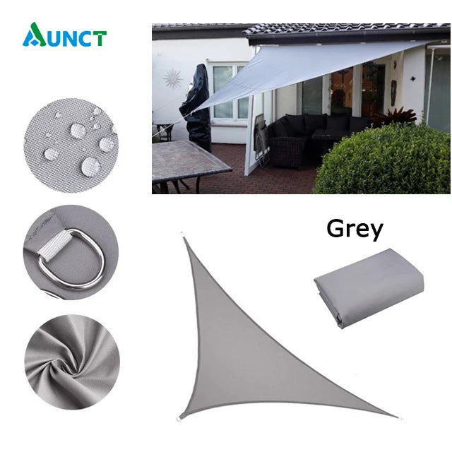 Waterproof Sun Shelter Triangle Sunshade Protection Outdoor  Cover Garden Patio Pool Shade Sail Awning Camping Sun Shade 420D