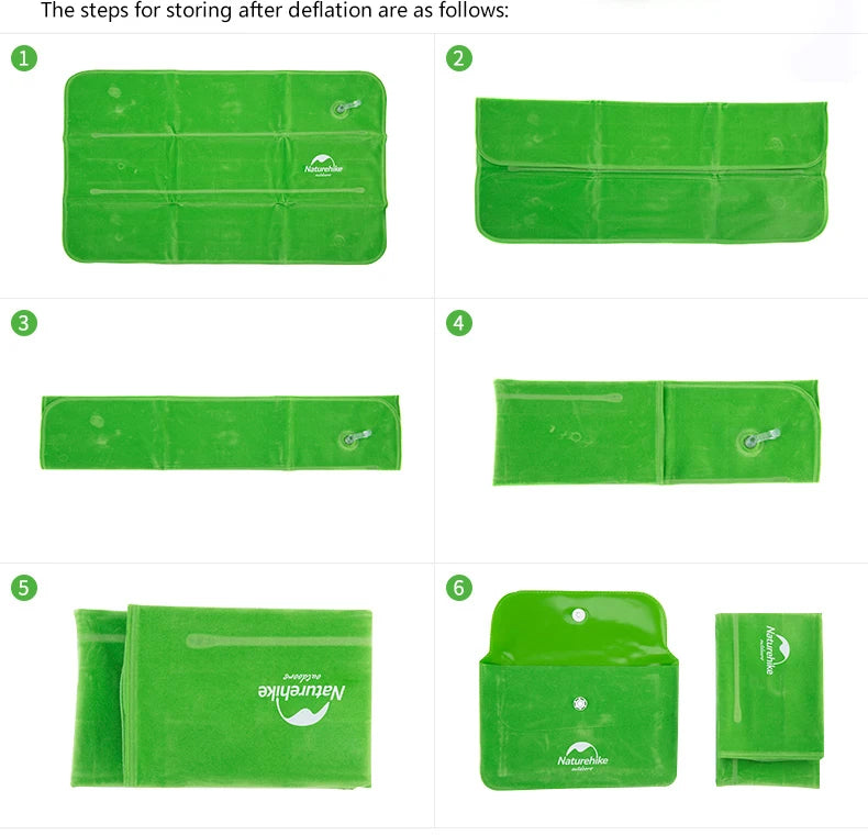 Naturehike Square Inflatable Pillow Outdoor Camping Hiking Ultralight Travel Portable Airplane Folding Pillows Soft Comfortable