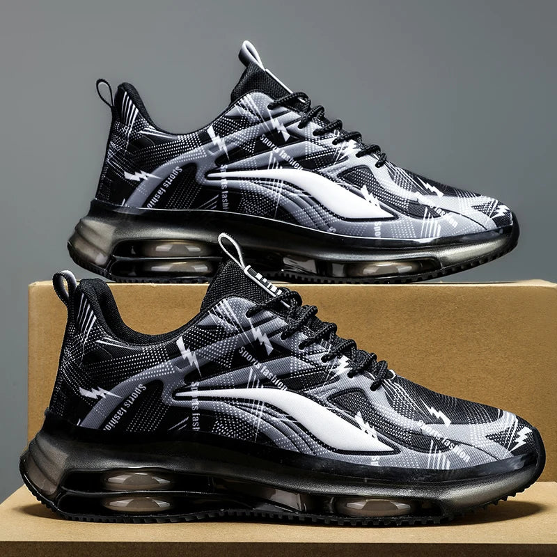 Men’s Basketball Shoes with Air Cushions – Non-Slip, Breathable & Shock-Absorbing Sports Sneakers