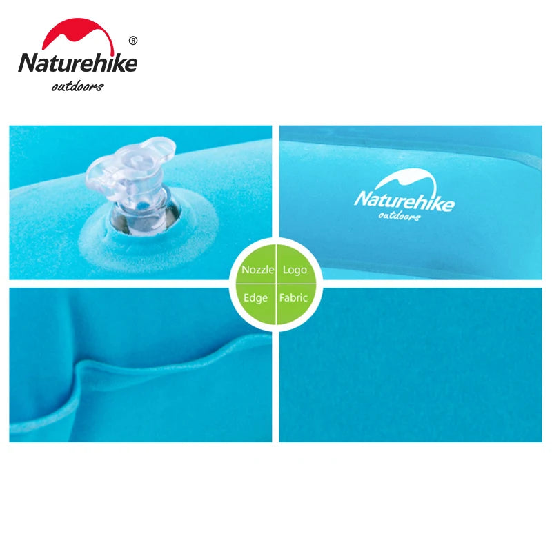 Naturehike Square Inflatable Pillow Outdoor Camping Hiking Ultralight Travel Portable Airplane Folding Pillows Soft Comfortable