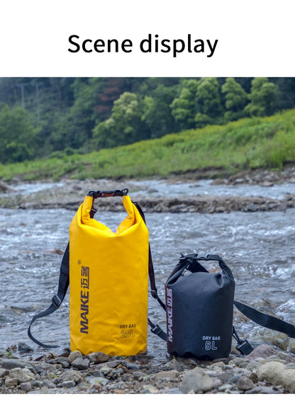 Maike Dry Bags Waterproof Bag for Women Men 5L/10L/15L Swimming Rafting Kayaking River Trekking Waterproof Dry Bag Backpack