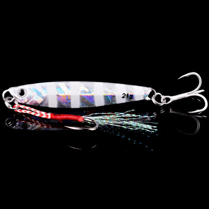 3/5/8pcs Metal Jig Fishing lure Set 7g 10g 14g 21g 28g 40g Sea Shore Casting Jigging lures Jigs Spoon Saltwater Artificial Bait