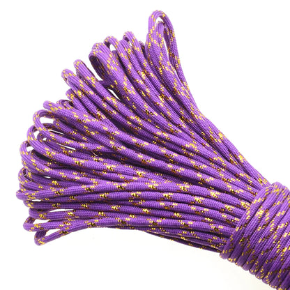 Gold & Silver 550 Paracord – Type III, 100ft, 19 Colors