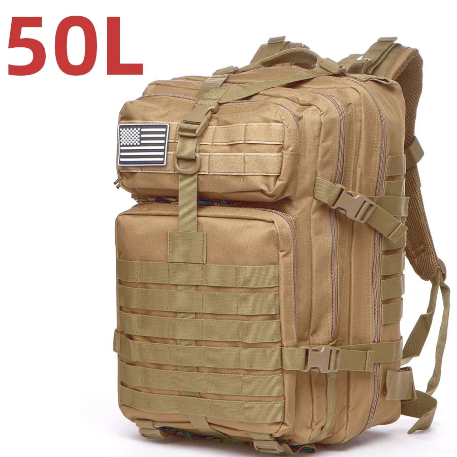 25L/50L Waterproof Tactical Hiking Backpack