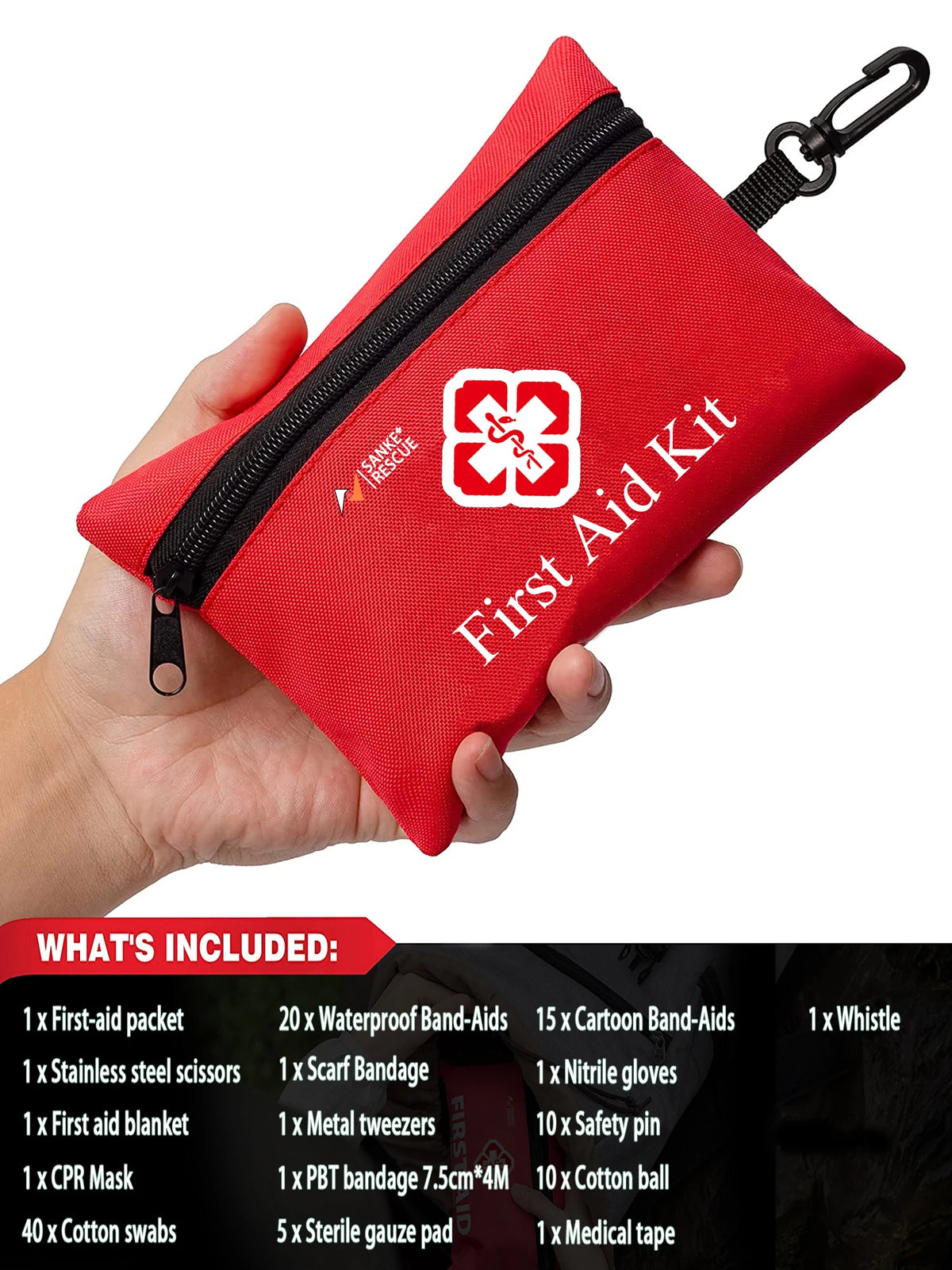 First Aid Kit 26-330 Piece All-Purpose Tactical  Emergency Kit In The Car Military Acessories Survival Kits Camping Medical Bag