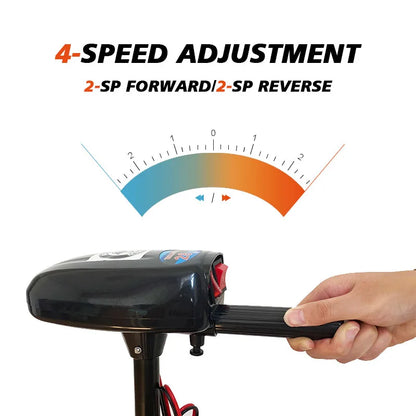 18lb Thrust Electric Trolling Motor for Kayaks & Small Boats