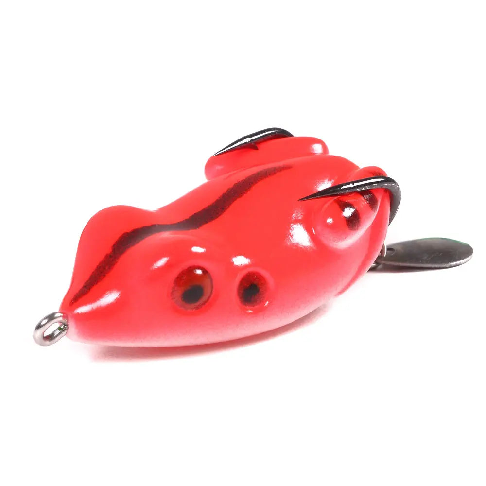 Soft Frog Lure with Spinner Blade