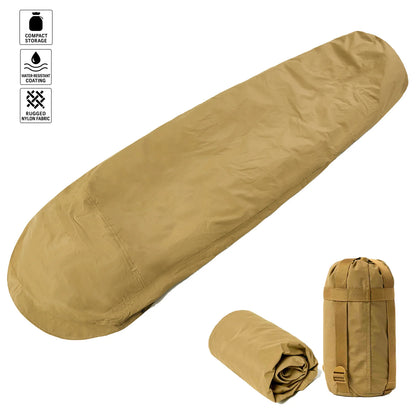 Tactical Military-Grade Akmax.cn Bivy Cover – 1.9lbs Waterproof Combat Sleeping Bag Sack for Army, Marine, Camping, Hiking