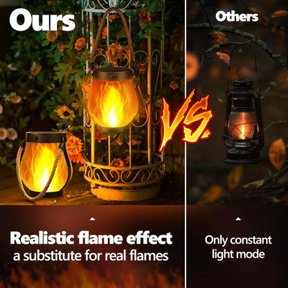 Solar Flame Rope Lantern – Flickering 3D Flame, Type-C