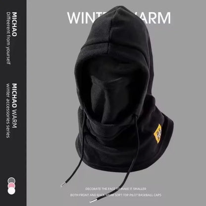 Winter Warm Hat with Mask and Neck Warmer 3-in-1 Windproof Balaclava for Men and Women Masked Hat Cycling Cold Weather Protectio