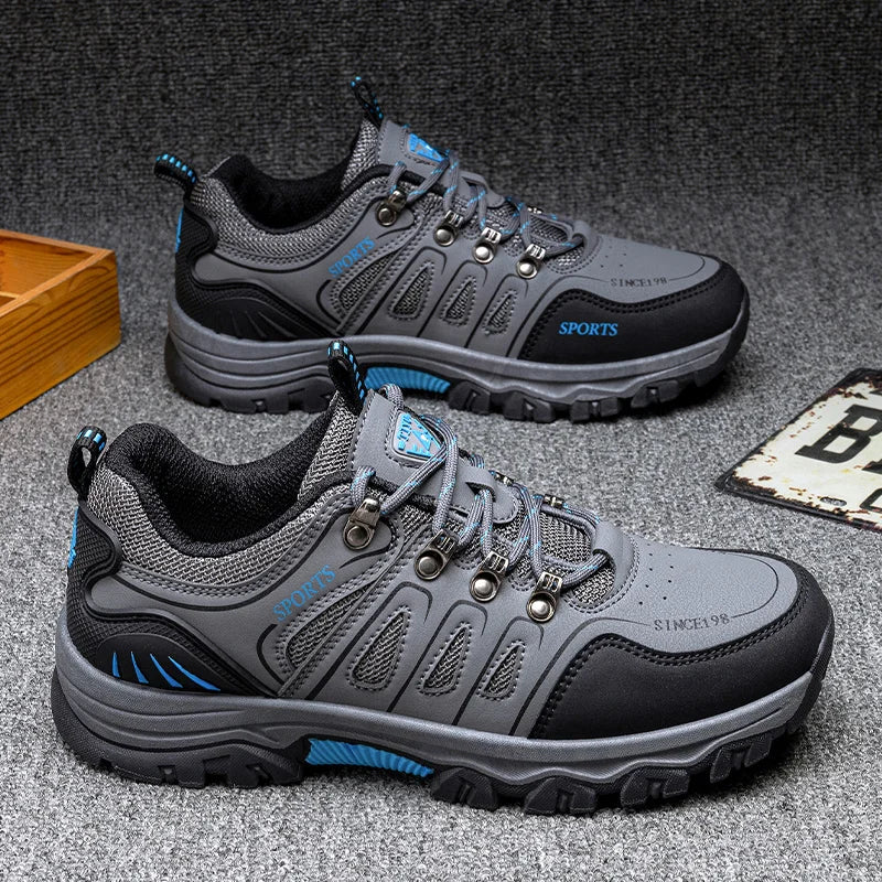 Men’s Hiking Shoes – Waterproof Anti-Slip Outdoor Trekking Sneakers Lightweight Breathable Trail Boots