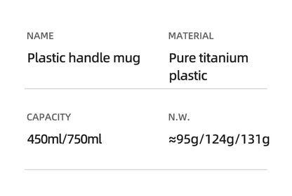 Tiartisan Outdoor Camping Pure Titanium Mug with Collapsible Handle Ultralight Portable Tea Cup Coffee Mug Drinkware