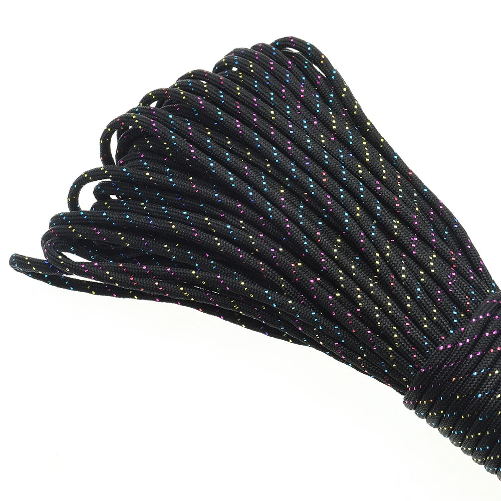 Gold & Silver 550 Paracord – Type III, 100ft, 19 Colors