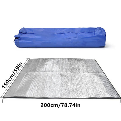 Outdoor Double-sided Moisture-proof Aluminum Foil Foam Pad Waterproof and Insulating Foil Mat Picnic Mat Camping Mat for Beach T