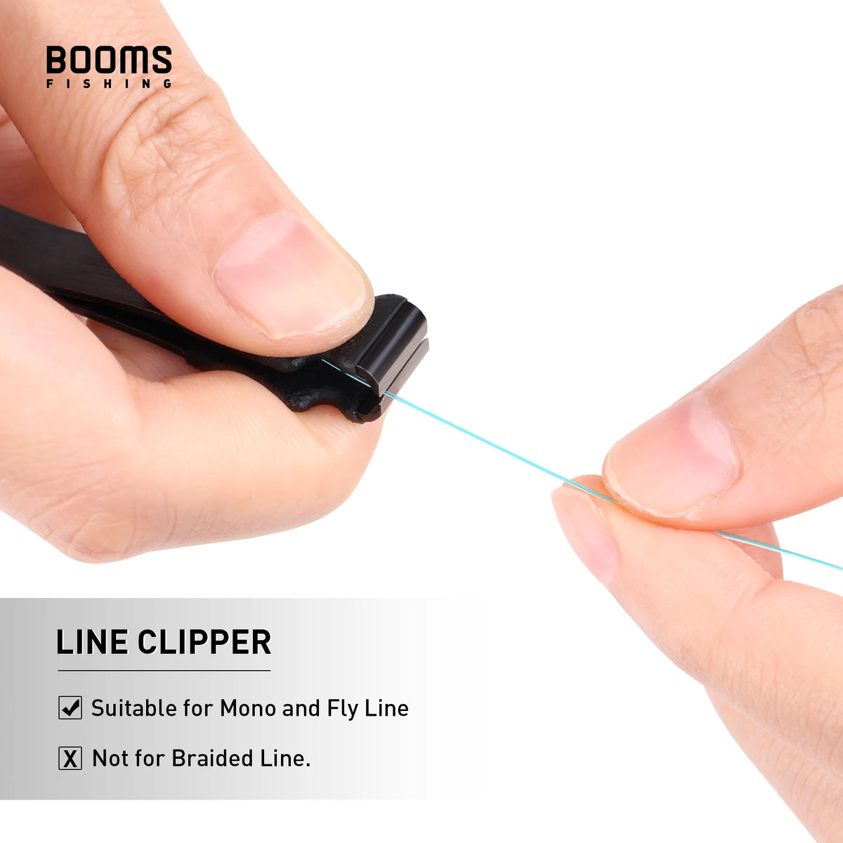 Booms Fishing FC2 Fly Line Nipper with Retractor