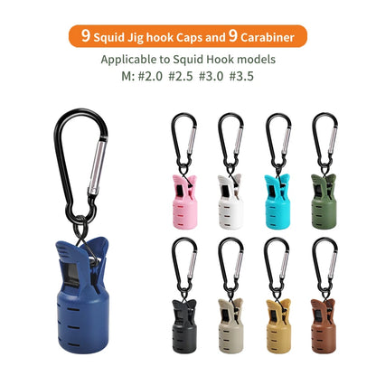 Squid Jig Hook Protector Caps (9 Pack)