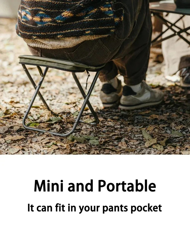 Naturehike Folding Stool for Outdoor Leisure Portable Lightweight Aluminum Chair High Load Travel Camping Foldable Fishing Chair