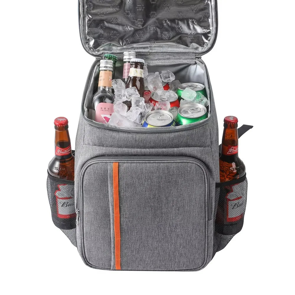 18L Portable Thermal Lunch Bag Food Box Durable Waterproof Cooler Ice Insulated Case Camping Oxford Dinner Backpacks Icebox