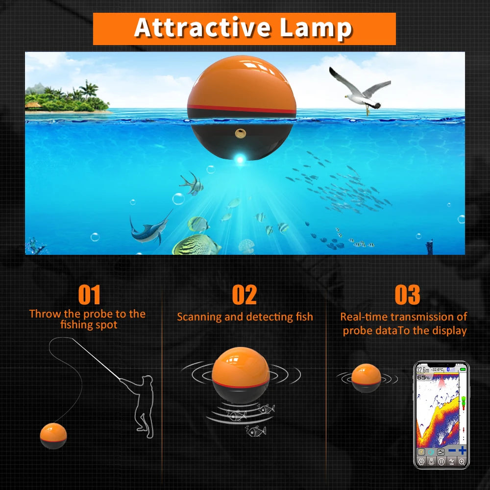 Erchang F68 WiFi Smart Fish Finder (App-Based Castable Sonar)
