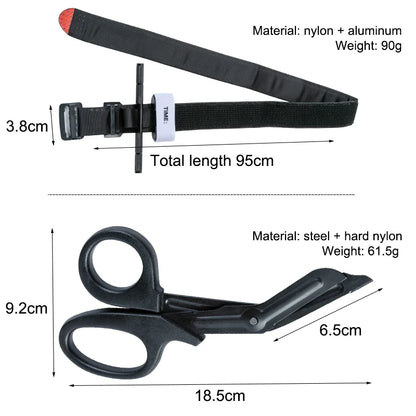 Cat First Aid Kit Tourniquet Molle Survival Set Pouch Nursing Holder Medical Gear Scissors Bag Outdoor Equipment