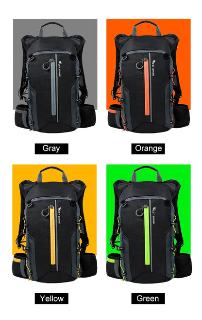 WEST BIKING Outdoor Water Repellent Sports Bag Cycling Hydration Backpack Travel Hiking Climbing MTB Road Bicycle Backpack